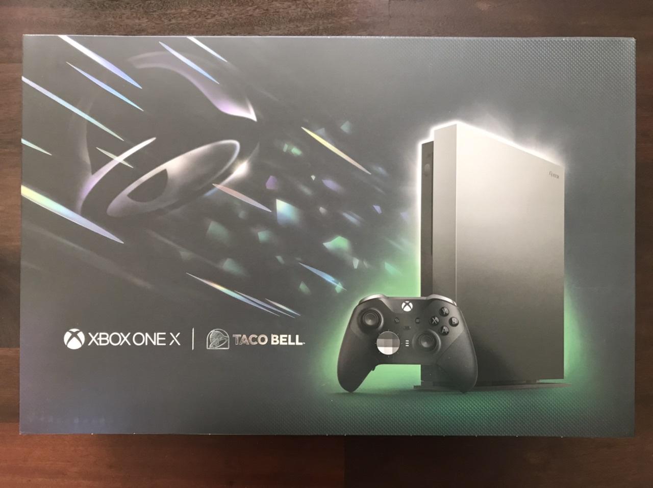 Xbox One X (2017) Black, Eclipse Edition Taco Bell Bundle LUEG50386