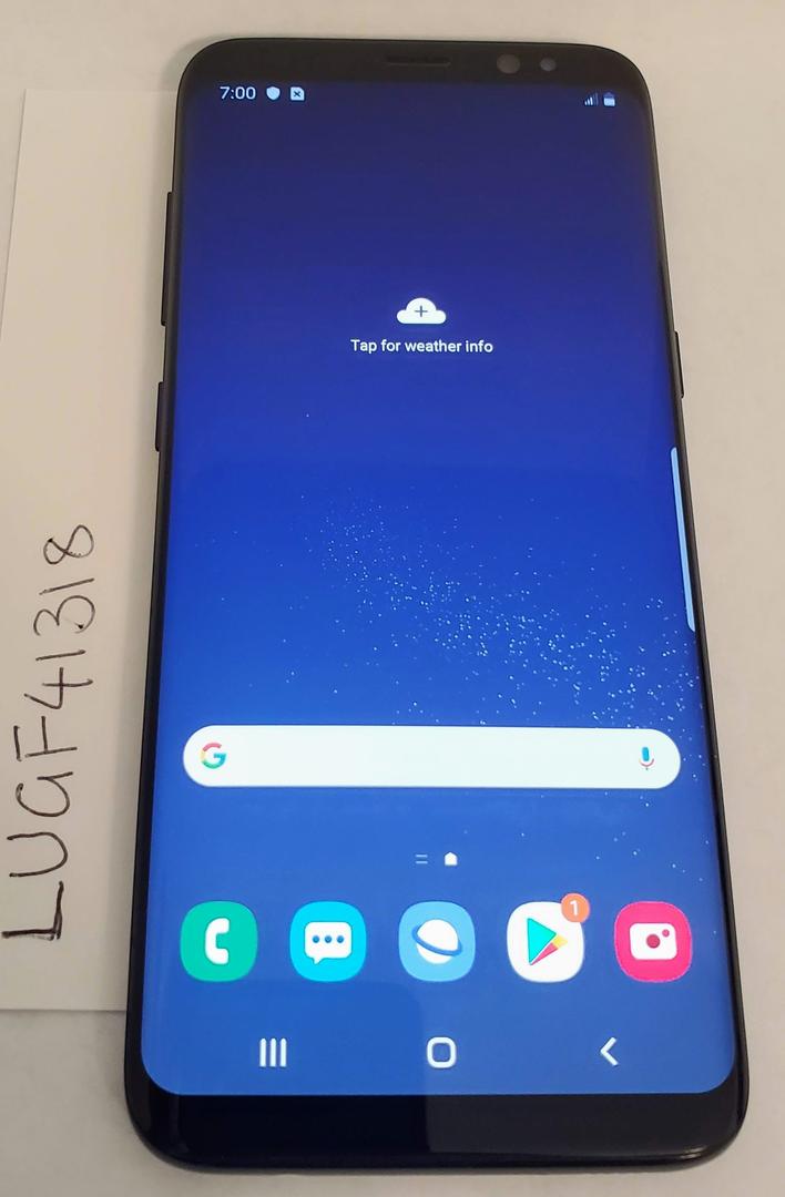 Samsung Galaxy S8 Unlocked, Black, 64GB, 4GB, SMG950U1 LUGF41318