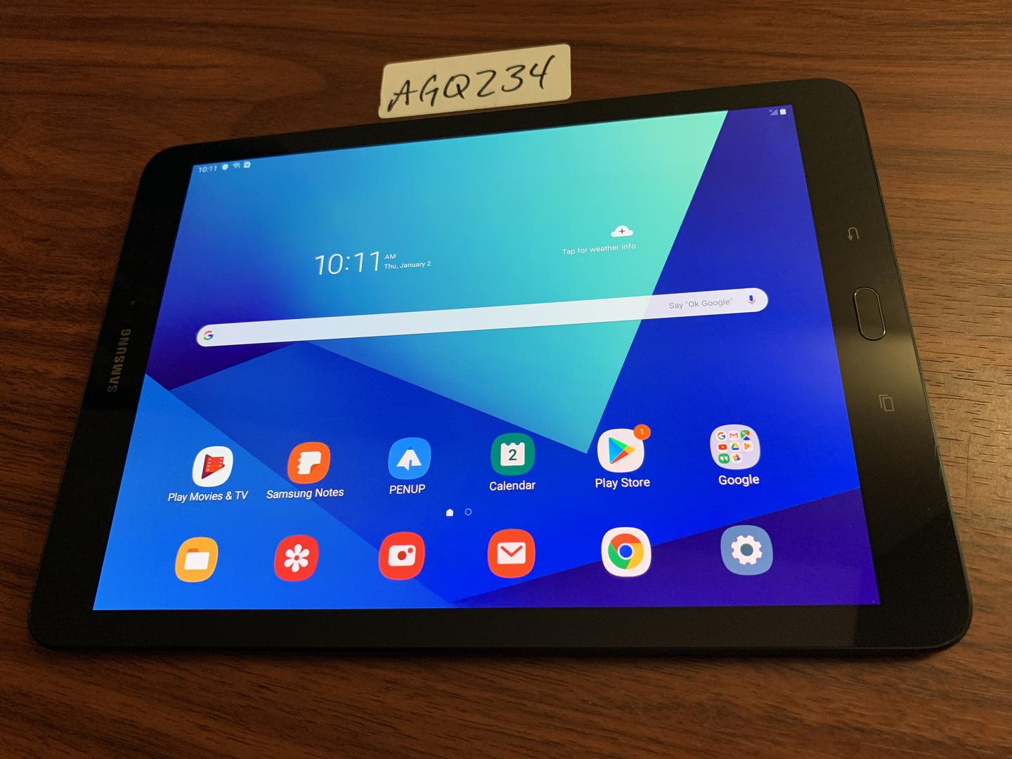 Samsung Galaxy Tab S3 Verizon, Black, 32GB, 4GB, SMT827V, 9.7