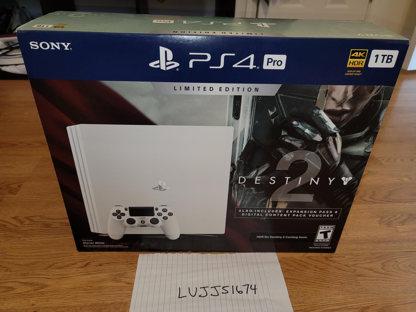 PlayStation 4 Pro White, 1TB, Glacier White LUJJ51674 Swappa