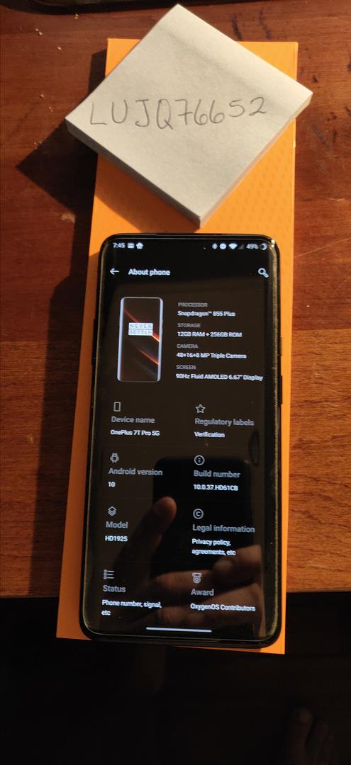 OnePlus 7T Pro 5G (T-Mobile) [HD1925], McLaren Edition - Orange, 256 GB