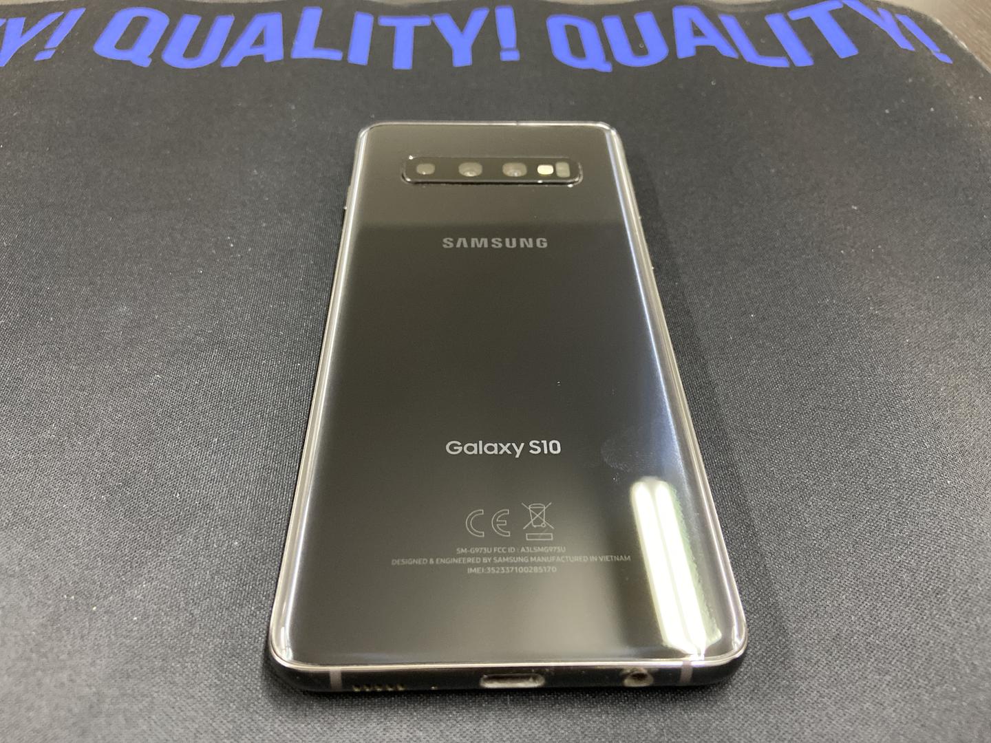 Samsung Galaxy S10 - Unlocked, Black, 128GB, 8GB, SM-G973U1 - LUKZ04624 ...