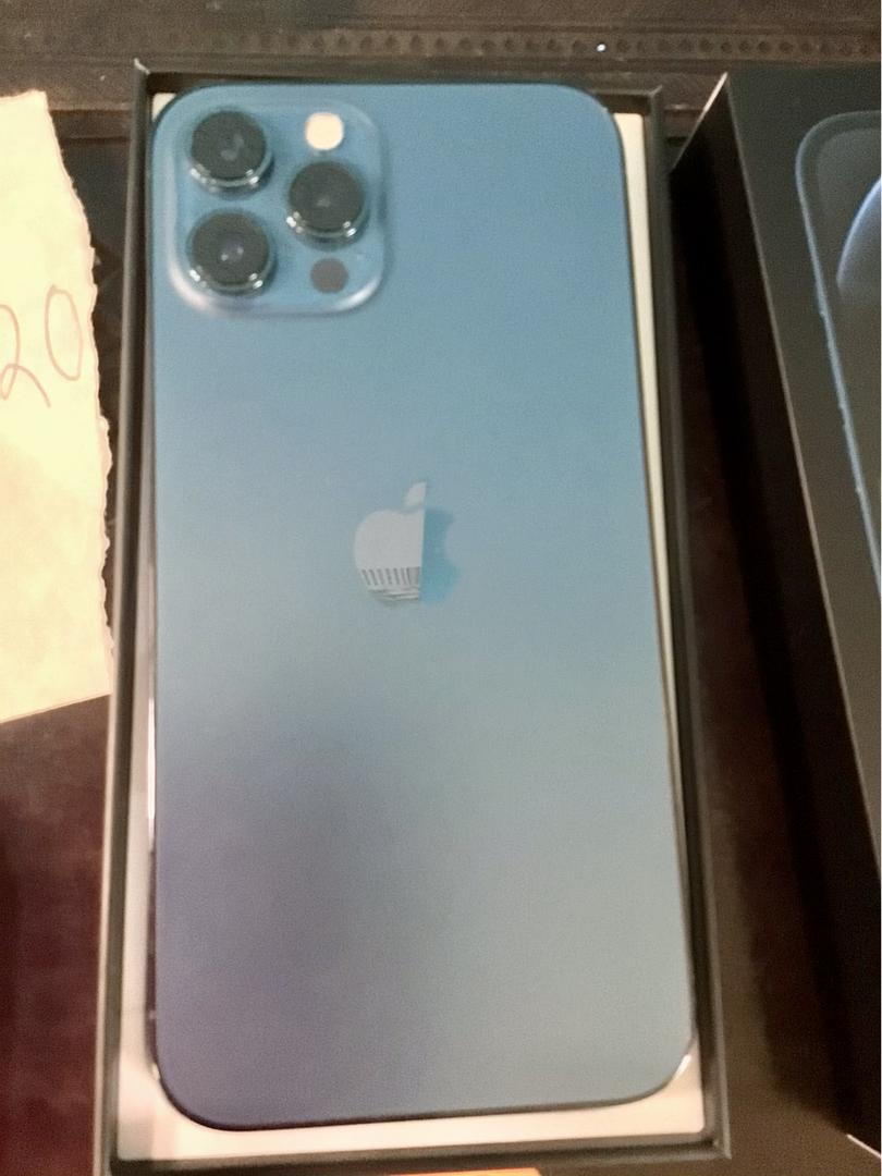 Apple iPhone 12 Pro Max Unlocked, Pacific Blue, 128GB, A2342 in