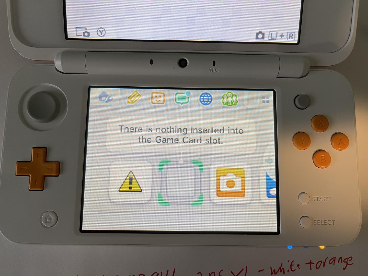 New Nintendo 2DS XL White & Orange, 1GB LVII00814 Swappa