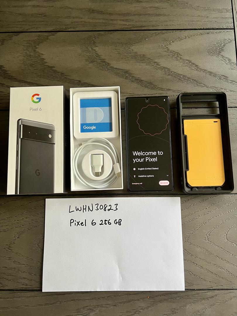 Google Pixel 6 Unlocked, Black, 256GB, 8GB,GB7N6 LWHN30823 Swappa