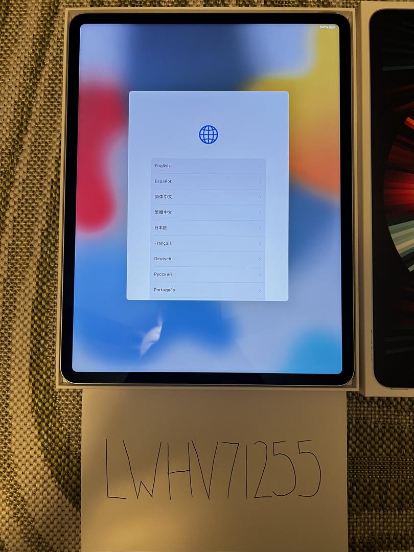 Apple iPad Pro 12.9" 5th Gen 2021, color Silver