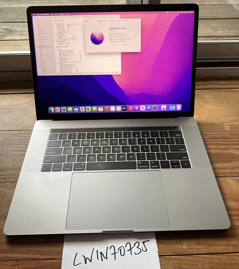 MacBook Pro 2018 (With Touch Bar) - 15", color Gray