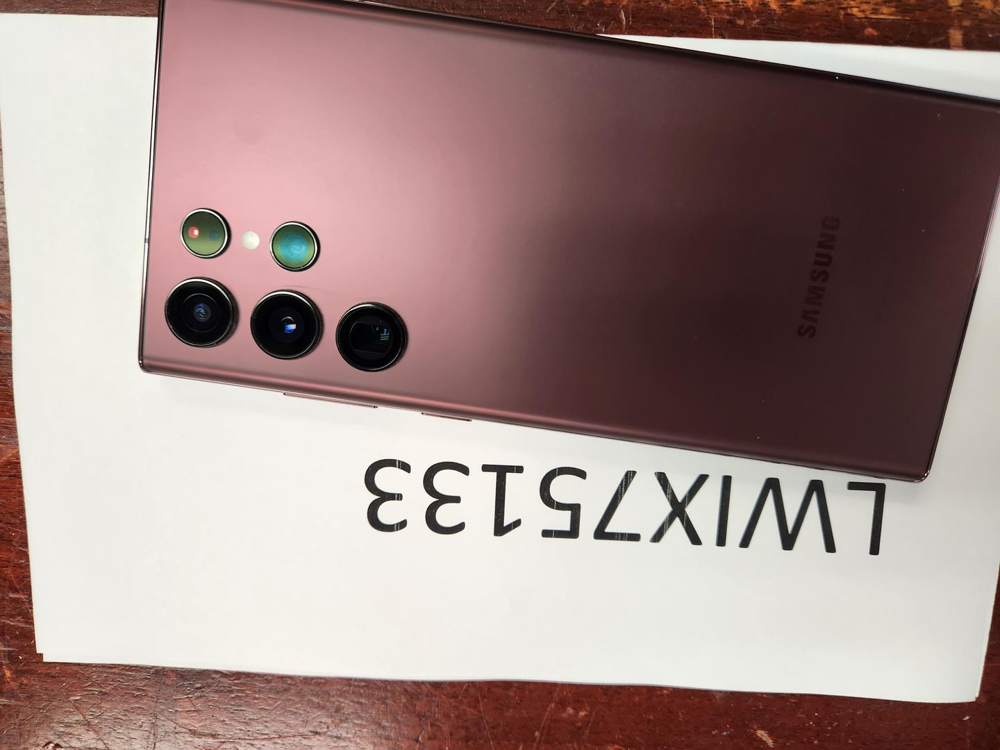 Samsung Galaxy S22 Ultra AT&T, Burgundy, 512GB, 12GB, SMS908U