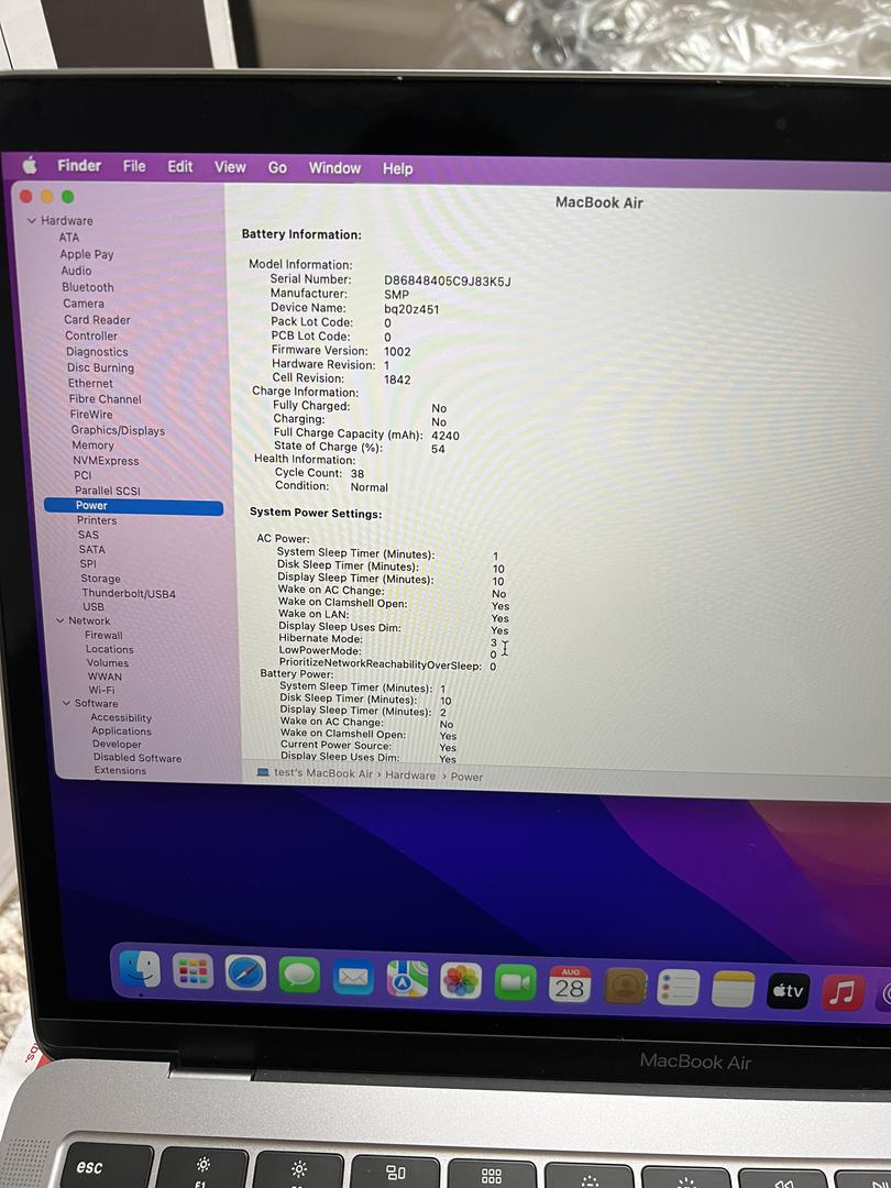 MacBook Air 2018 - 13", color Gray