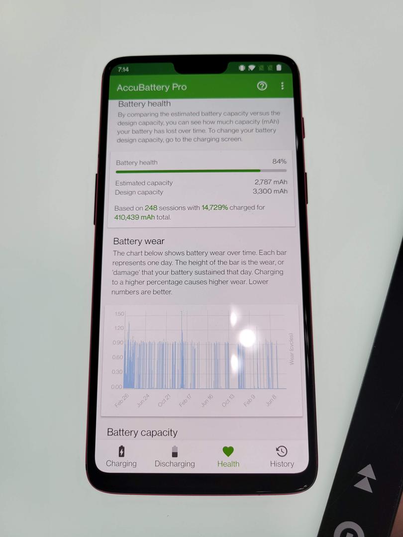 OnePlus 6, color Red