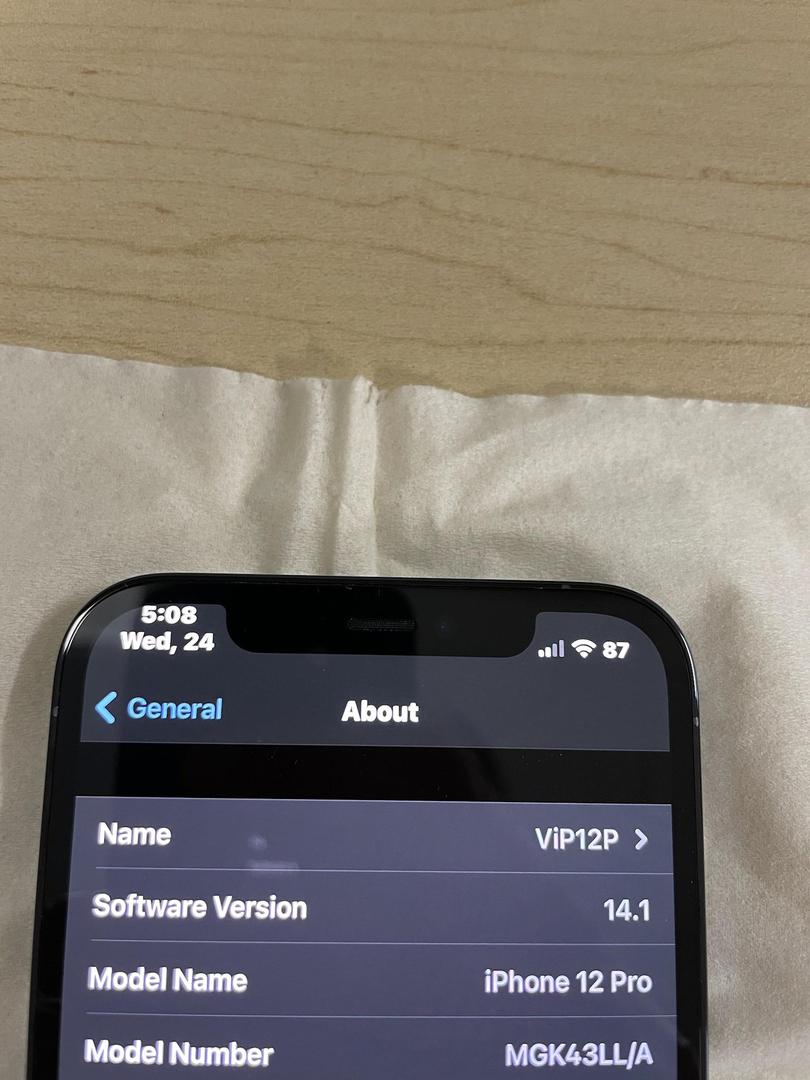 Apple iPhone 12 Pro Unlocked, Pacific Blue, 128GB, A2341 LWJJ99976