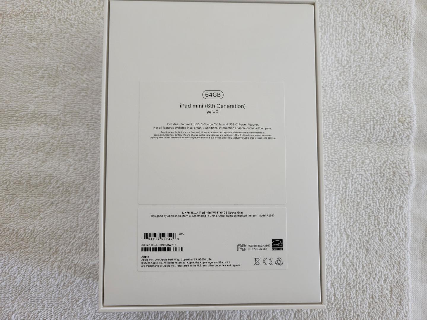 Apple iPad Mini 6th Gen, color Gray