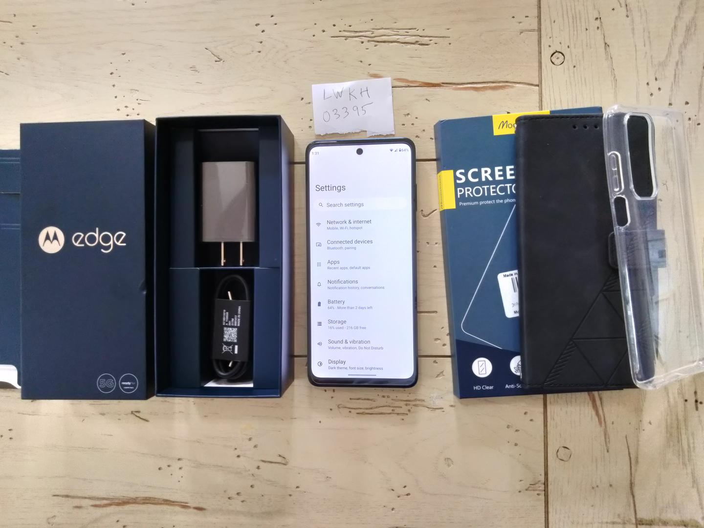 Motorola Edge (2021), color Navy Blue