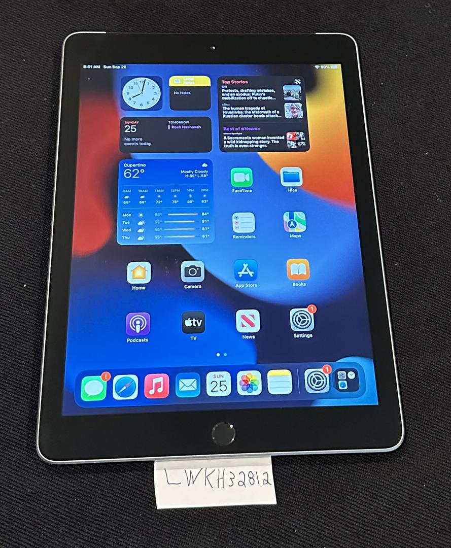 Apple iPad 6th Gen Unlocked, Gray, 32GB, A1954 LWKH32812 Swappa