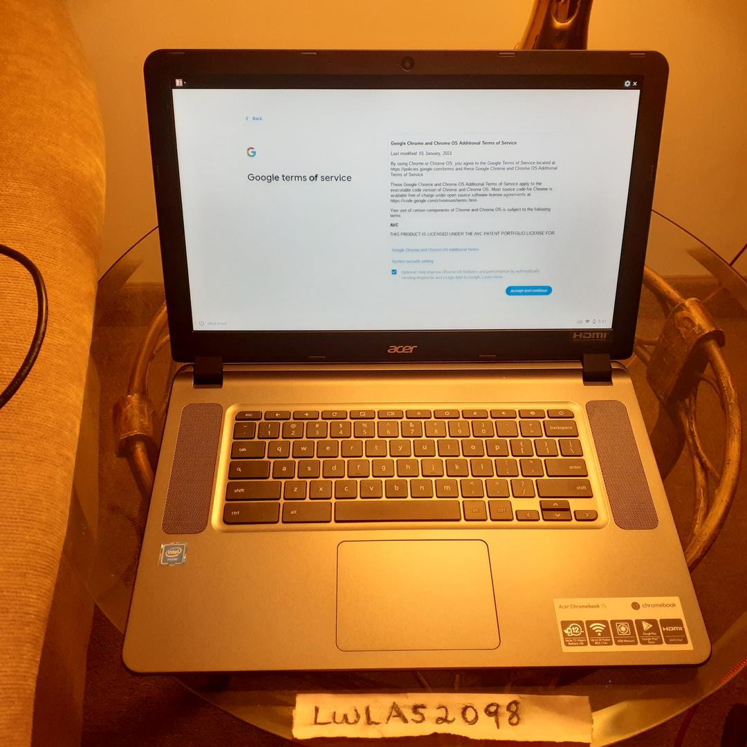 Acer Chromebook 15, color Black