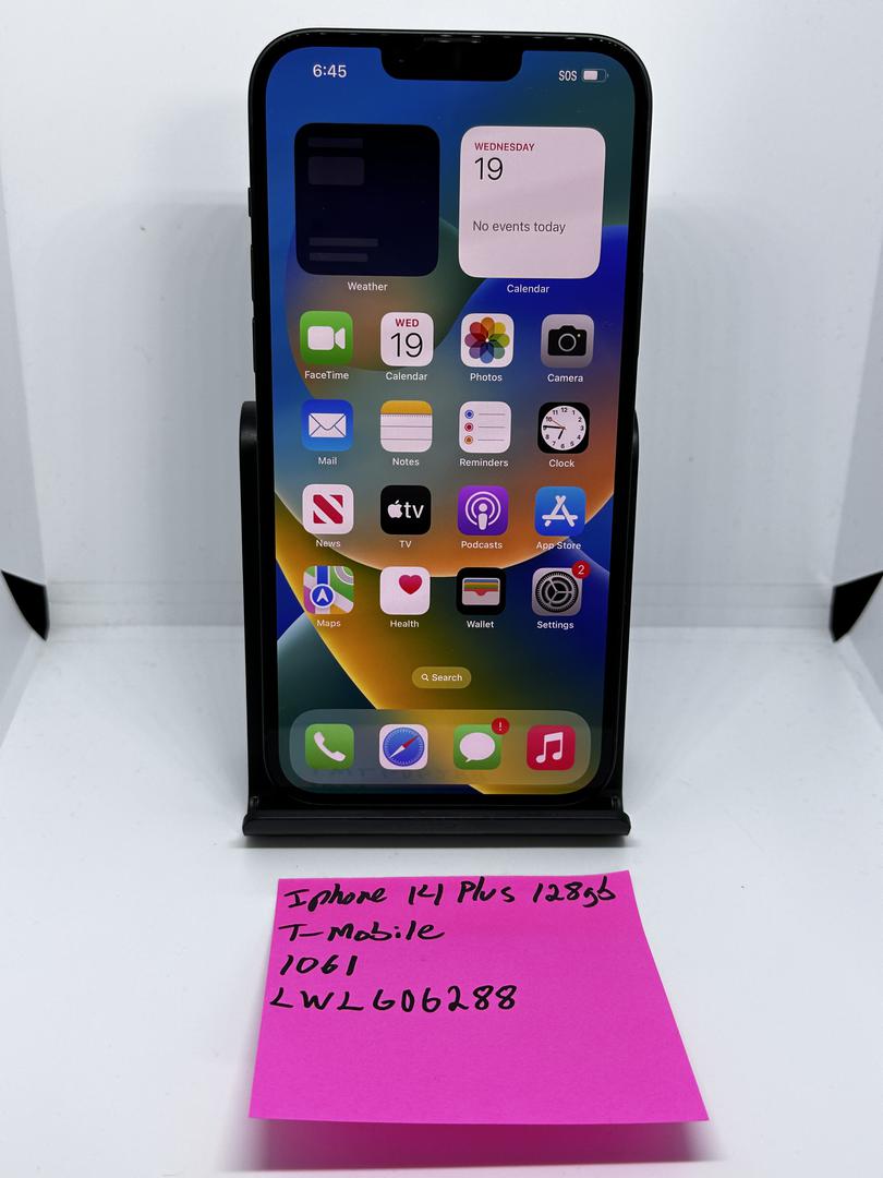 Apple iPhone 14 Plus TMobile, Blue, 128GB, A2632 LWLG06288 Swappa