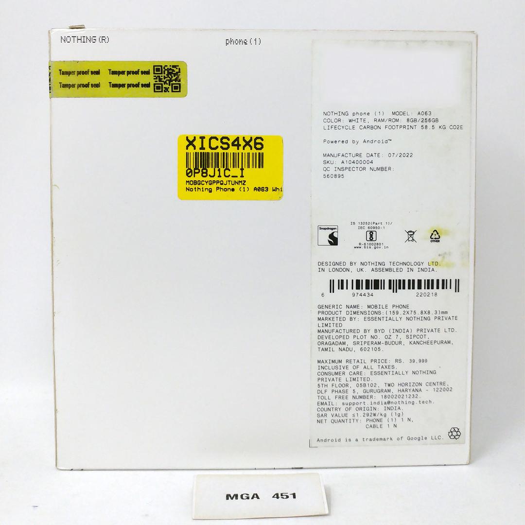 Nothing Phone (1), color White