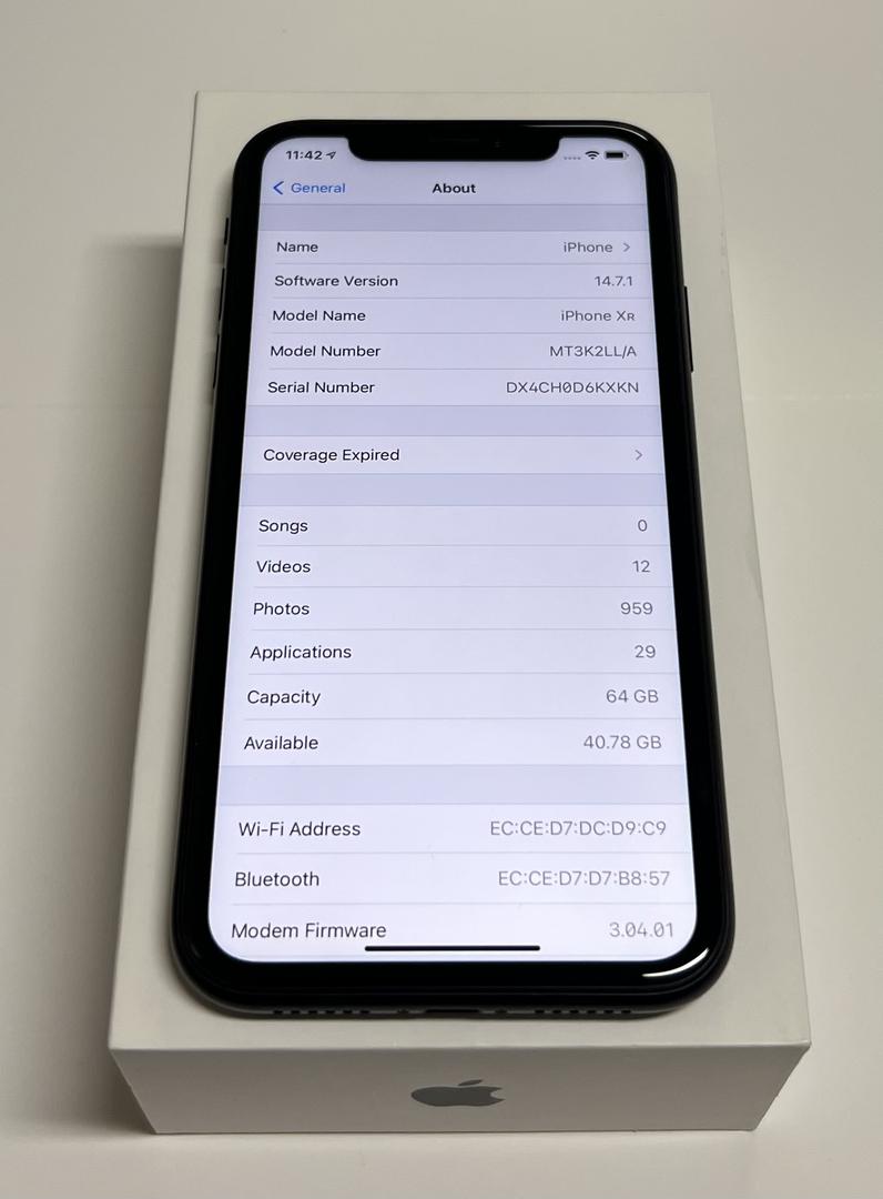 Apple iPhone Xr, color Black