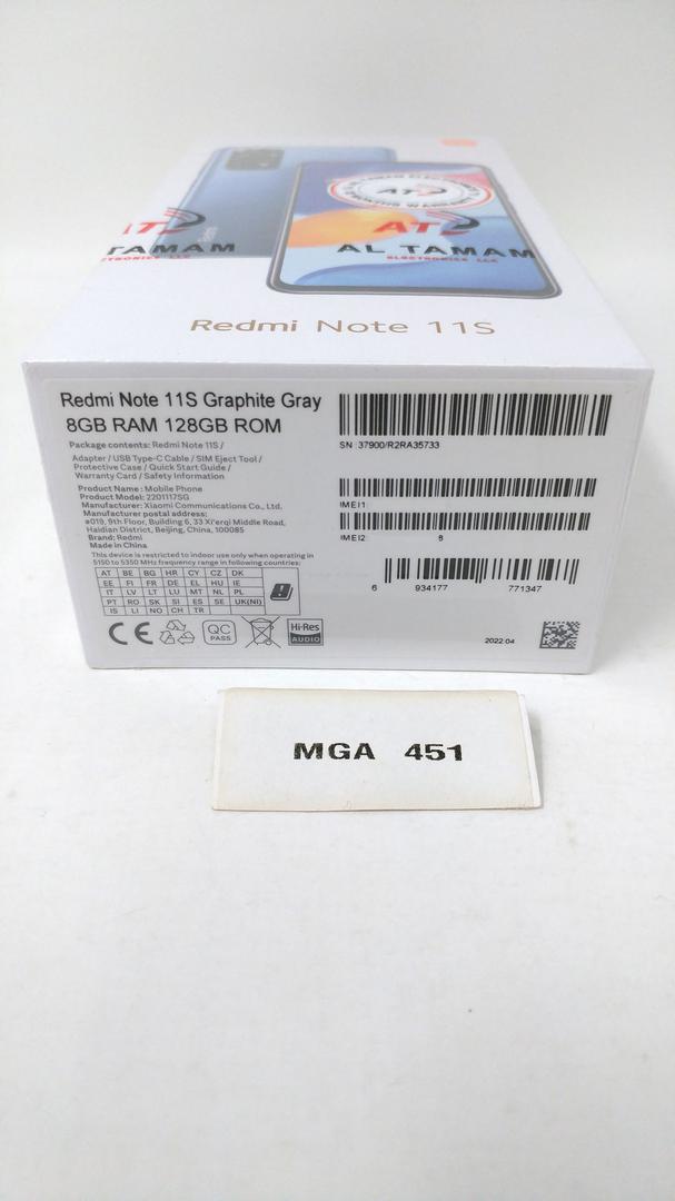 Xiaomi Redmi Note 11S, color Gray