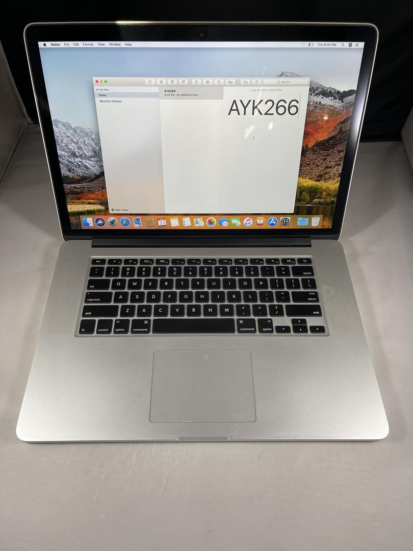 MacBook Pro 2015 (Retina) - 15", color Silver