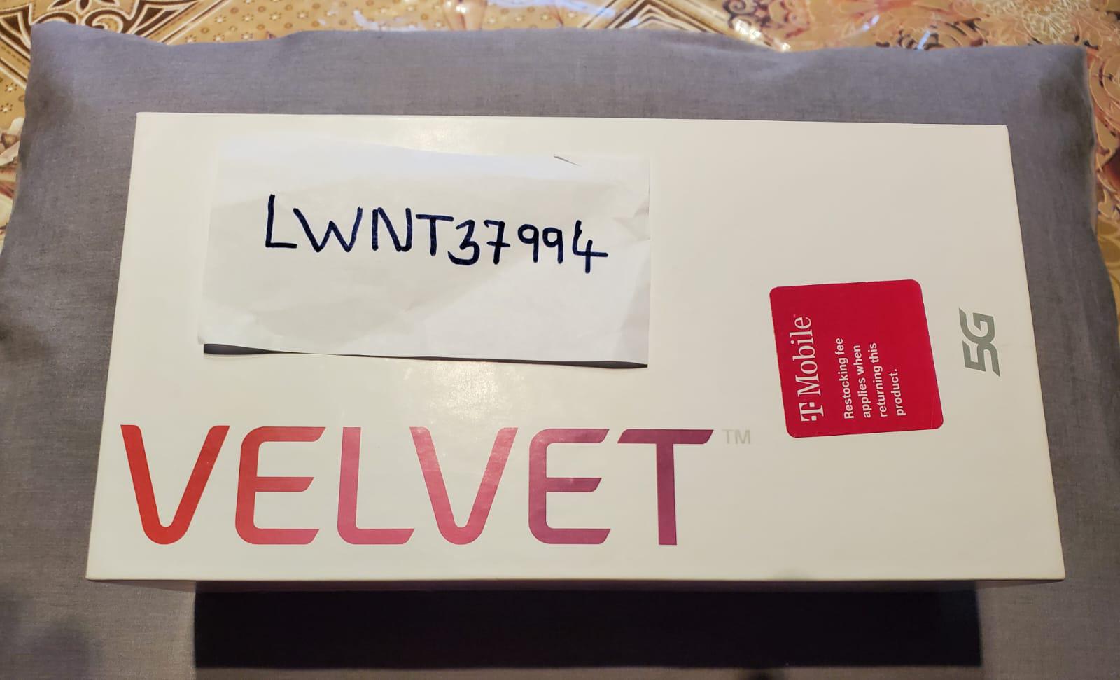LG Velvet 5G, color Gray