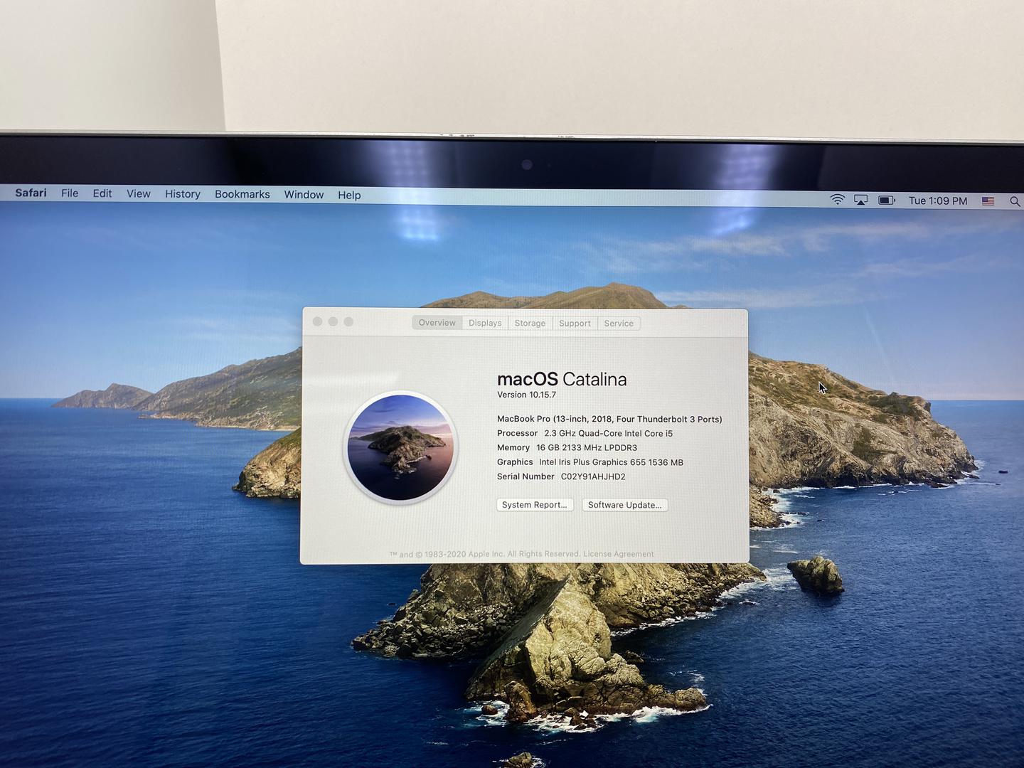 MacBook Pro 2018 (With Touch Bar) - 13", color Gray