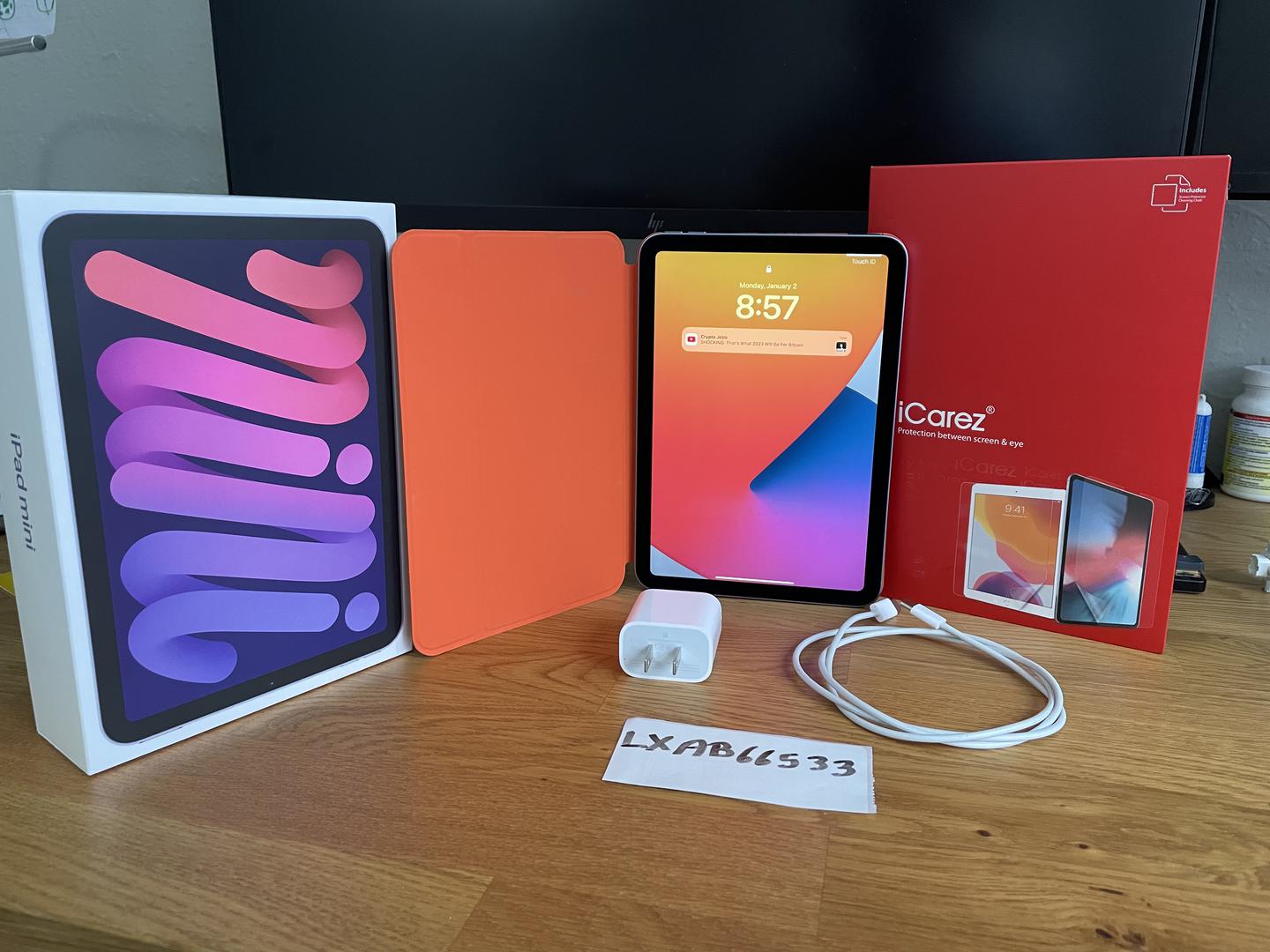 Apple iPad Mini 6th Gen, color Purple