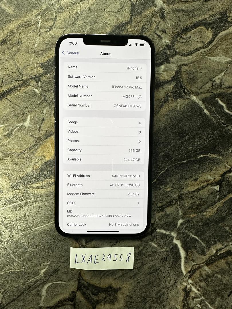 Apple iPhone 12 Pro Max, color Graphite