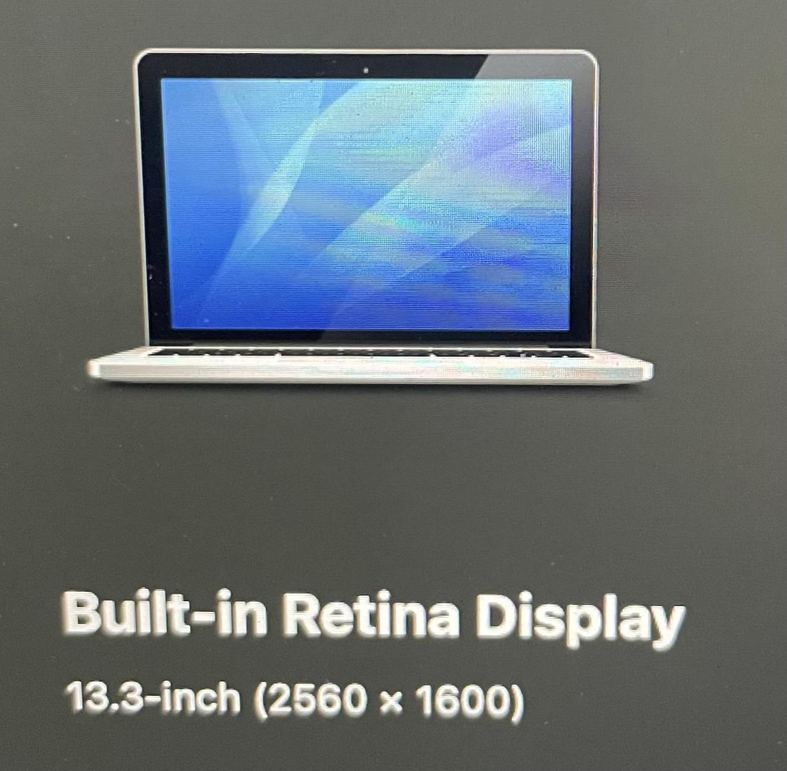MacBook Pro 2013 (Retina) - 13", color Silver