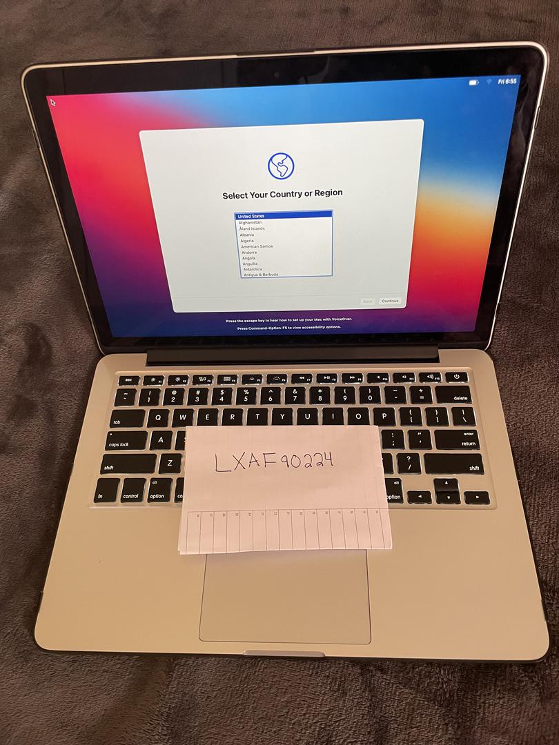 MacBook Pro 2013 (Retina) - 13", color Silver