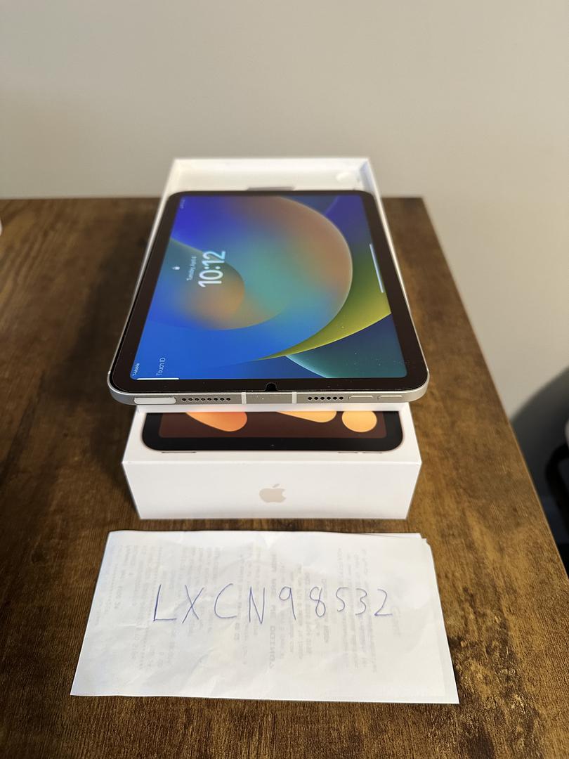 Apple iPad Mini 6th Gen, color Starlight