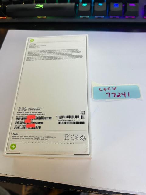 Apple iPhone SE 3rd Gen 2022, color Midnight