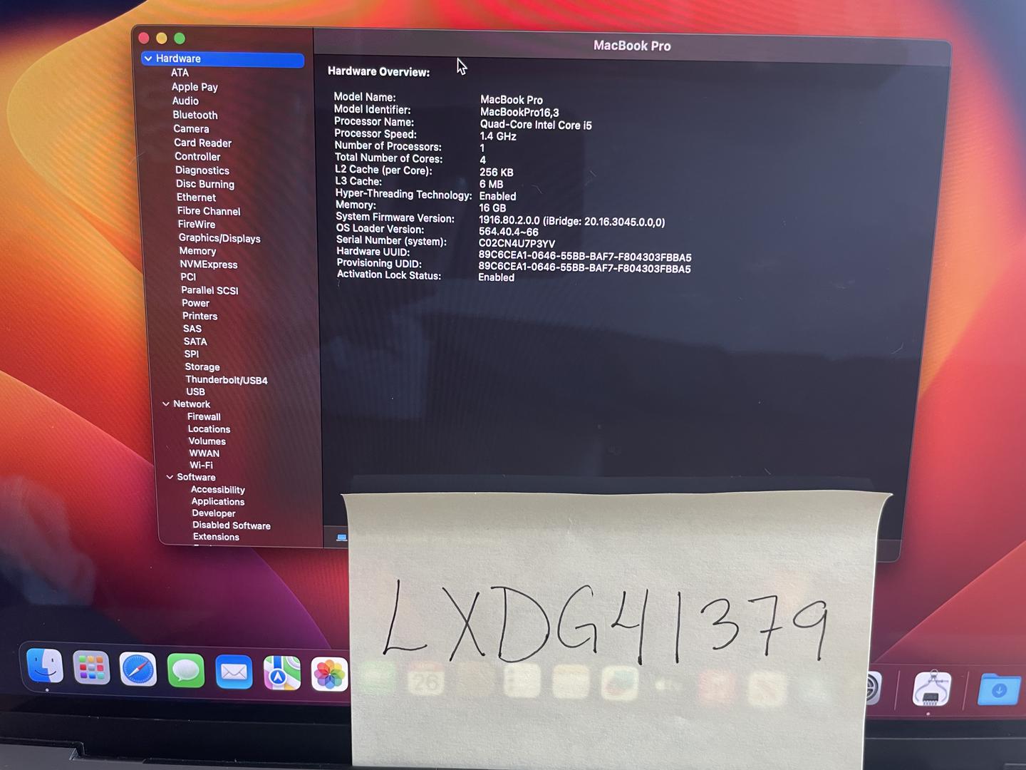 MacBook Pro 2020 - 13", color Gray