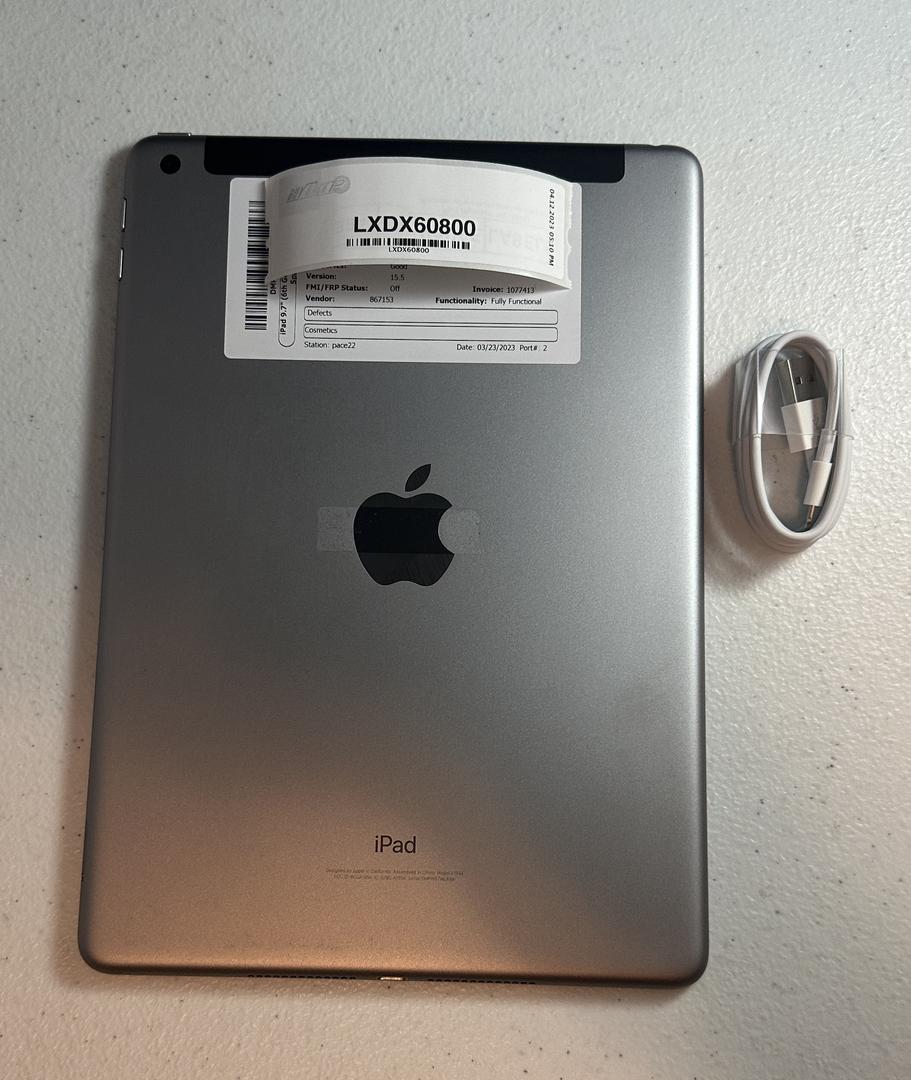Apple iPad 6th Gen, color Gray