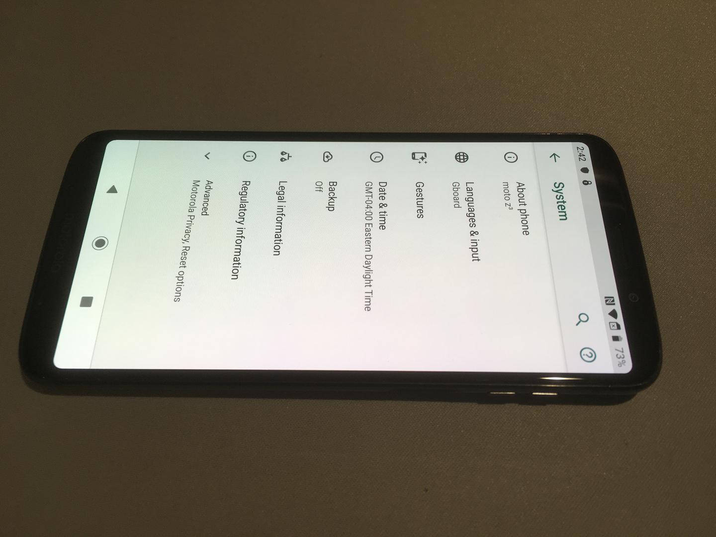 Moto Z3, color Black
