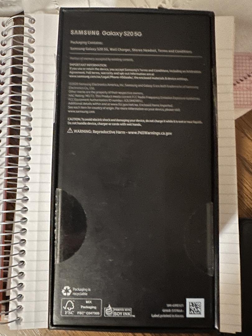Samsung Galaxy S20 5G, color Gray