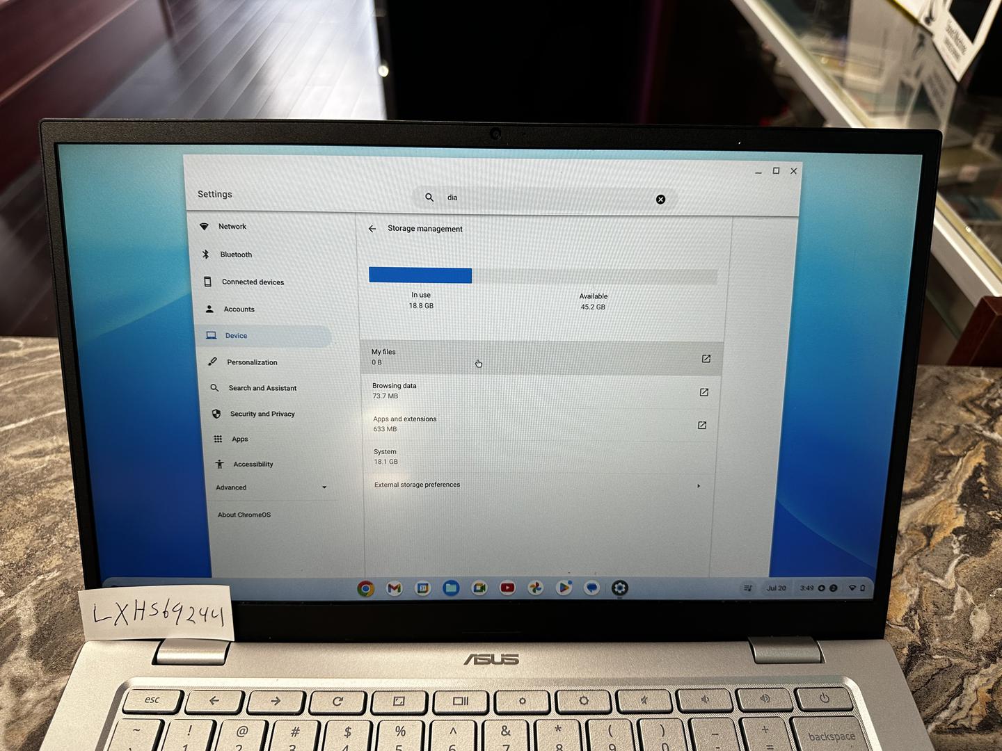 ASUS Chromebook C425, color