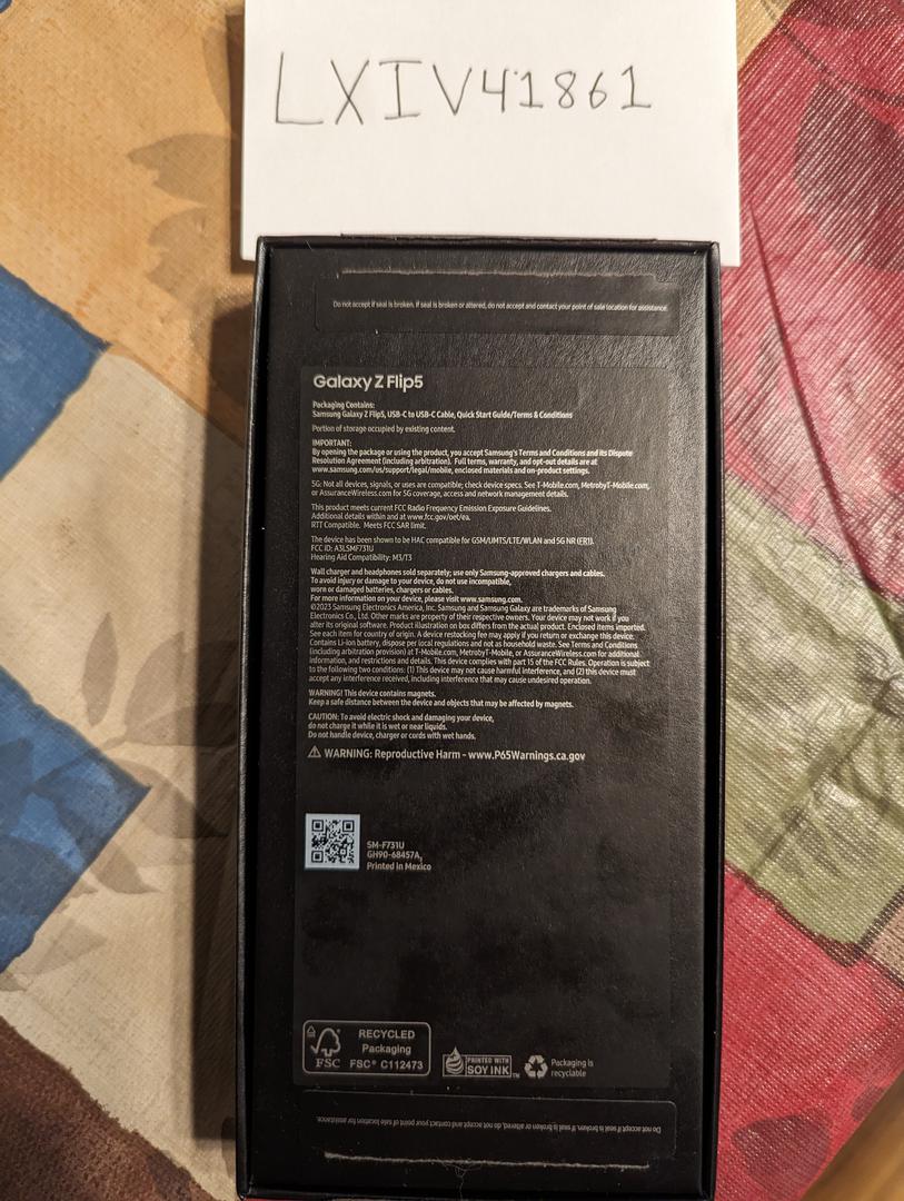Samsung Galaxy Z Flip5, color Graphite