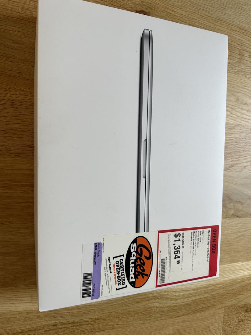 MacBook Pro 2015 (Retina) - 13", color Silver