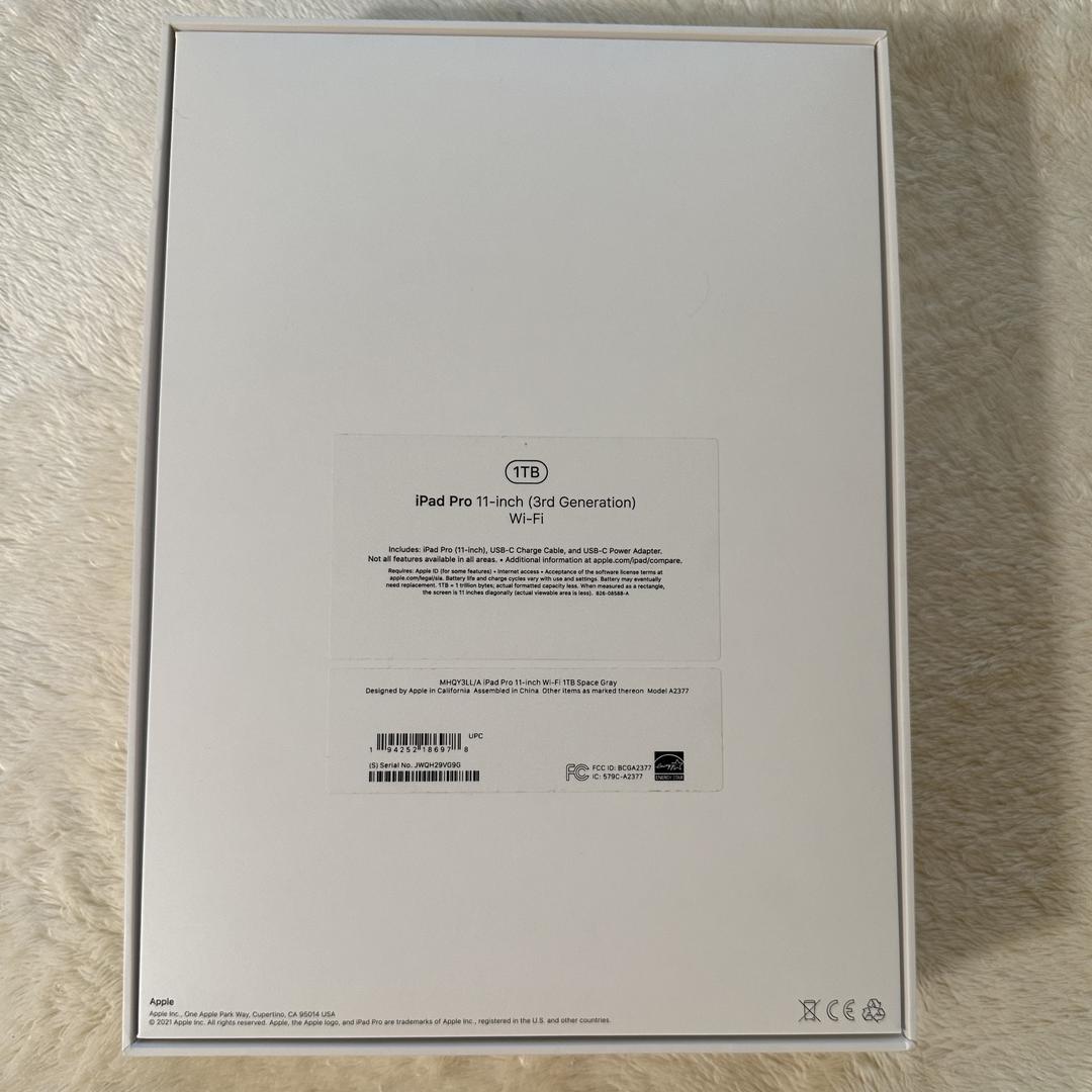 Apple iPad Pro 11" 3rd Gen 2021, color Gray