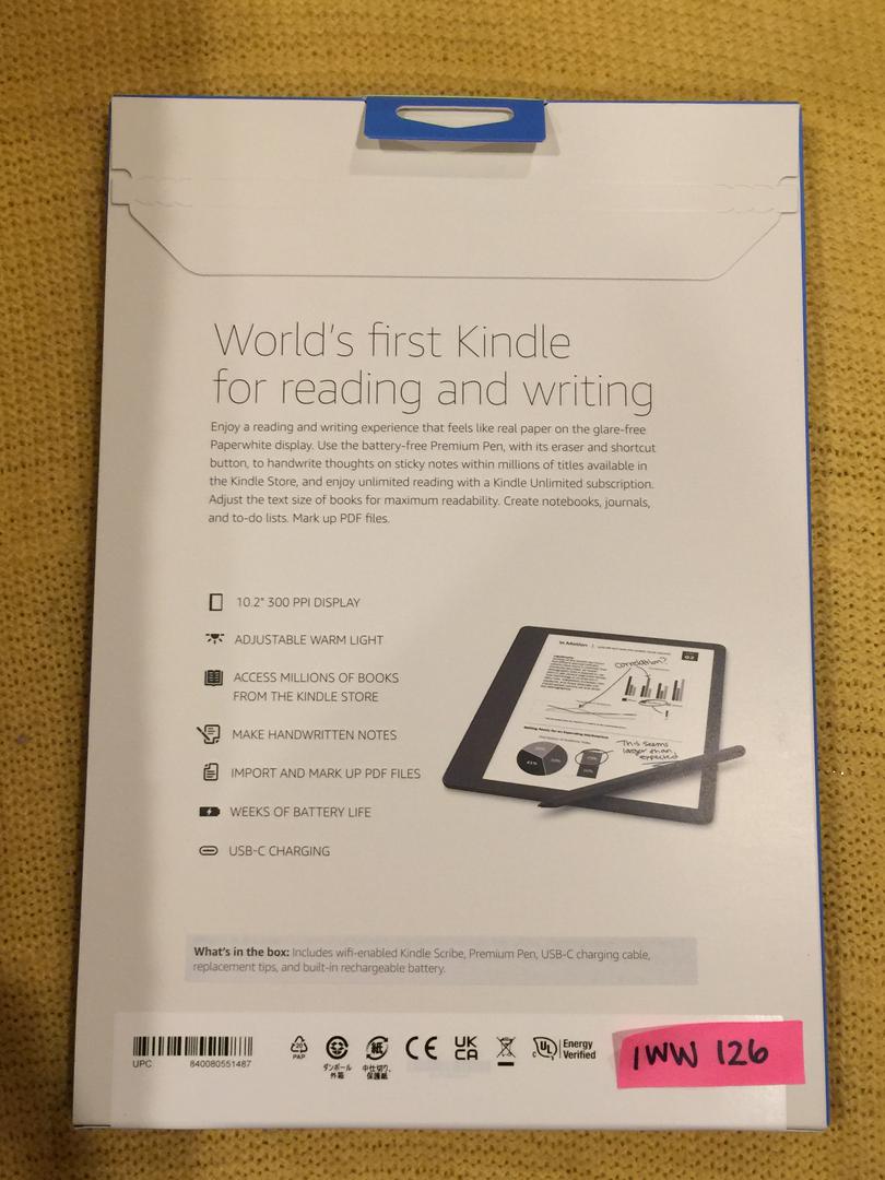 Amazon Kindle Scribe 10.2", color