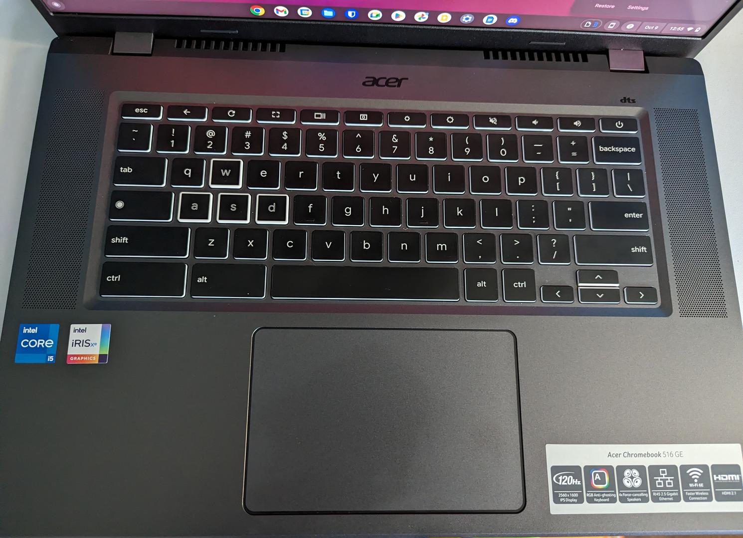 Acer Chromebook 516 GE, color Gray