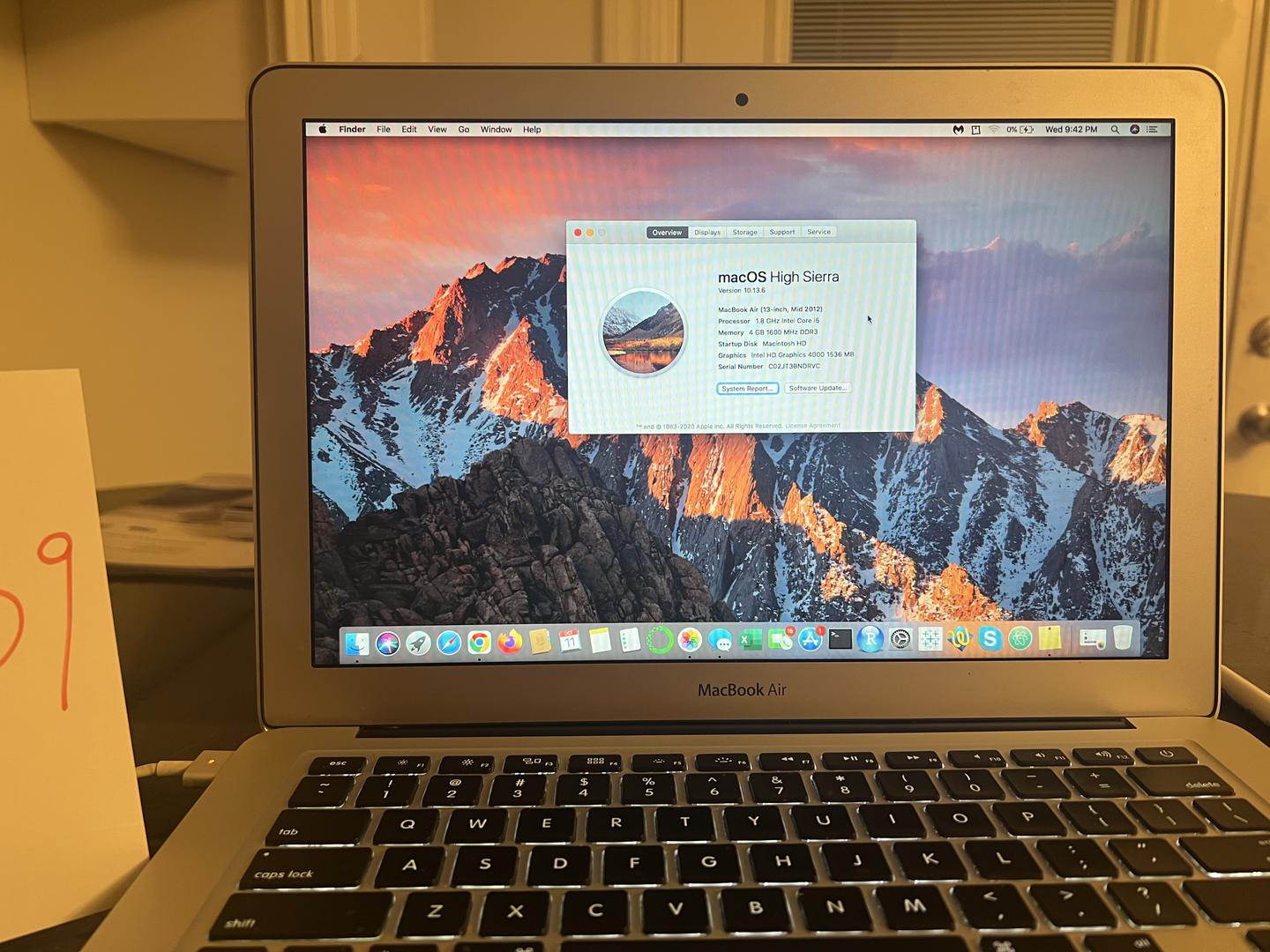 MacBook Air 2012 - 13", color Silver