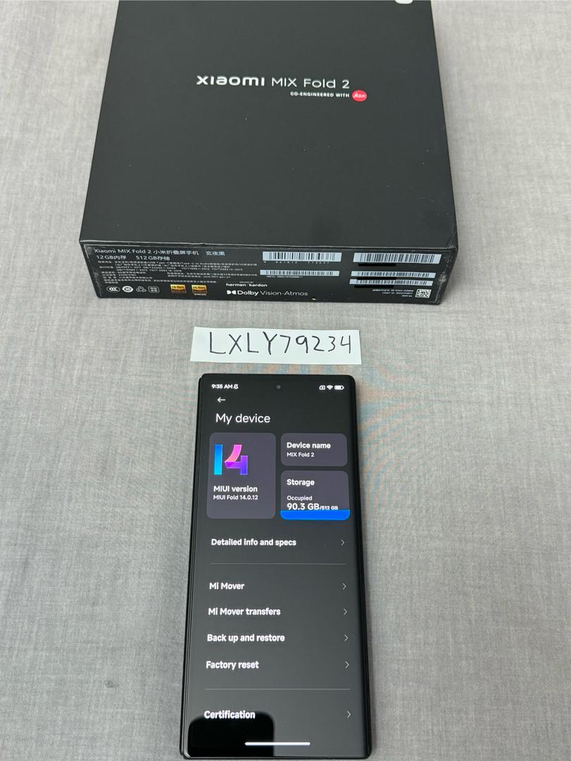 Xiaomi Mi Mix Fold 2, color Black