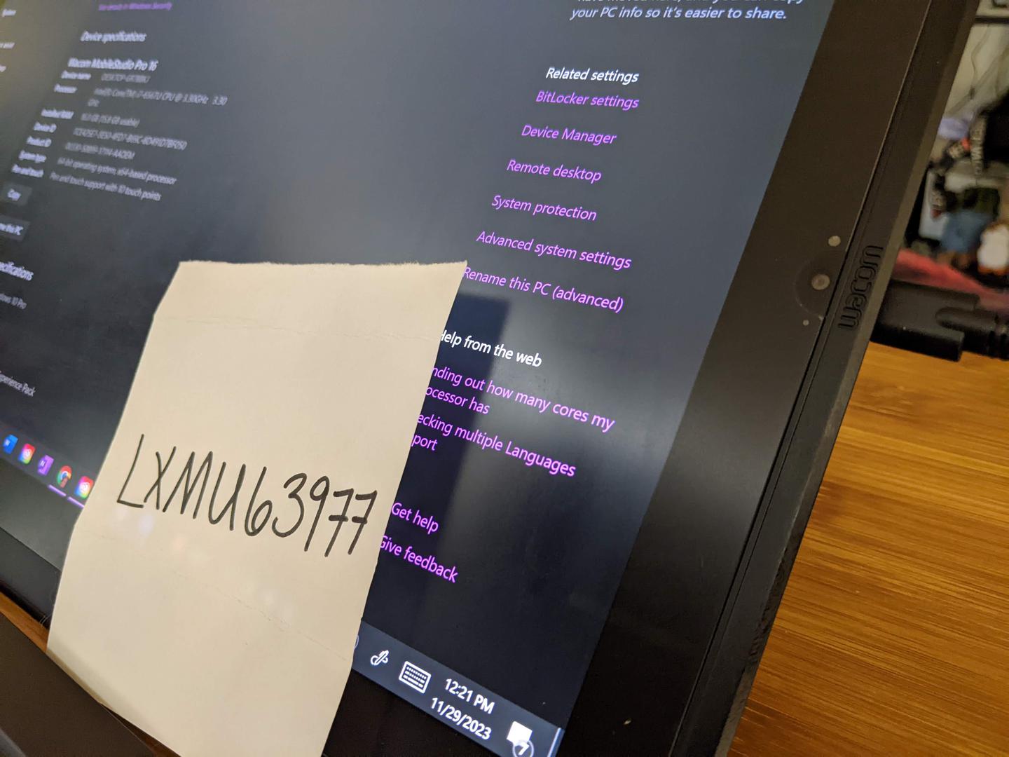 Wacom MobileStudio Pro 16", color