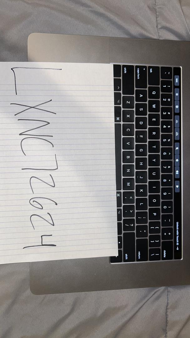 MacBook Pro 2017 (With Touch Bar) - 15", color Gray
