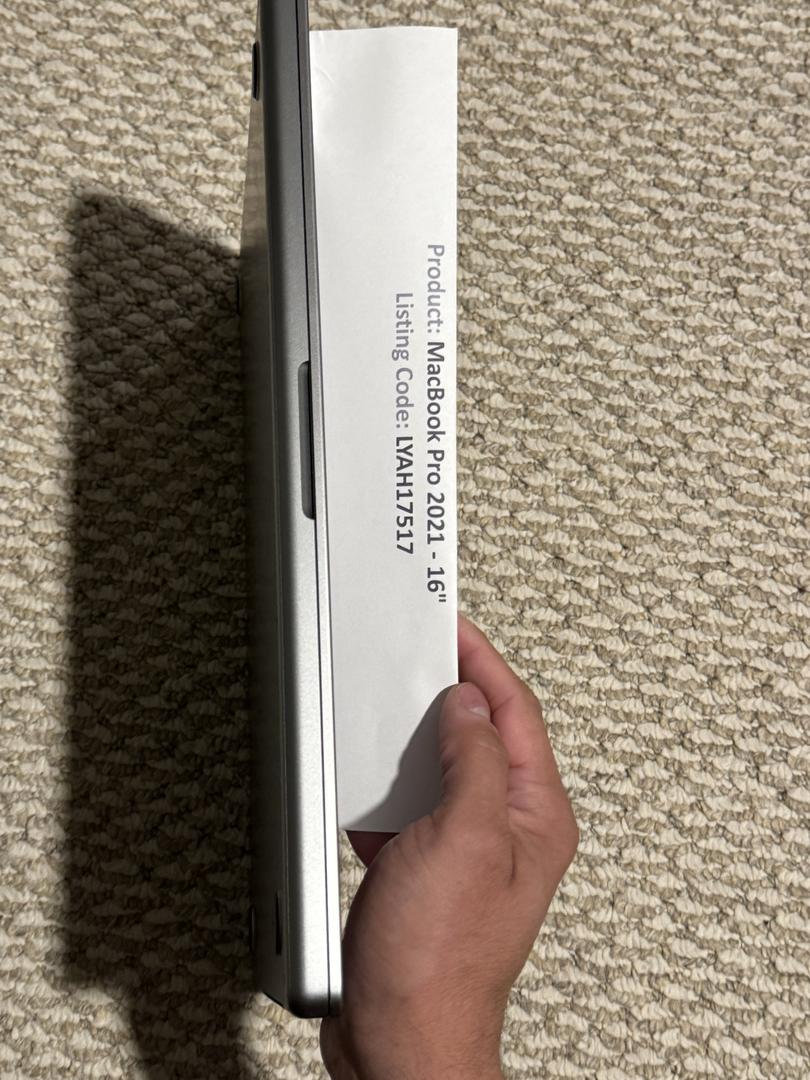 MacBook Pro 2021 - 16", color Gray