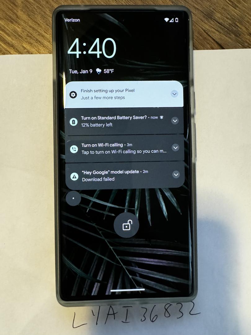 Google Pixel 6 Pro 5G 128GB Cloudy White - RICAMBI - Non Tiene Carica E LCD Rotto