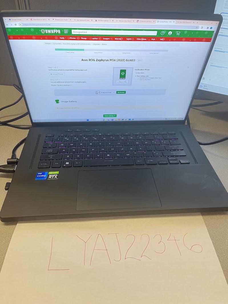 Asus ROG Zephyrus M16 (2022) GU603, color