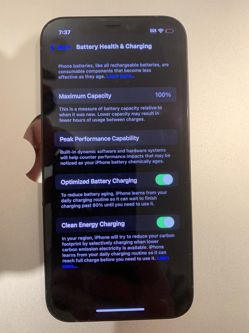 Fully Charged Optimised Battery Charging Iphone Pro Max Iphone 12